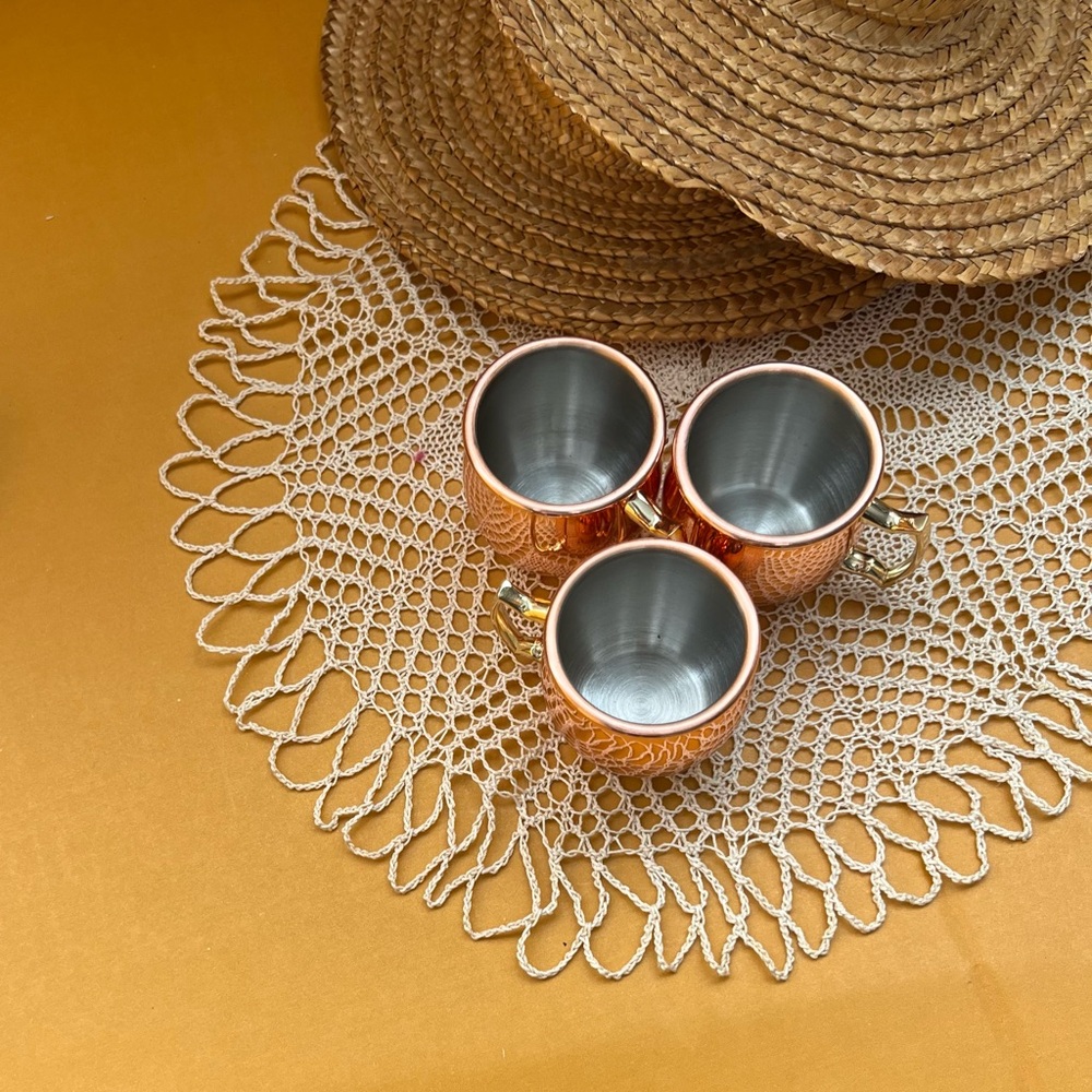 Moscow Mule mini shot glasses